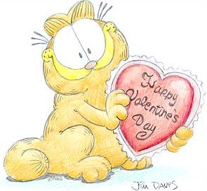 boite coeur Garfield Amor Love MMS